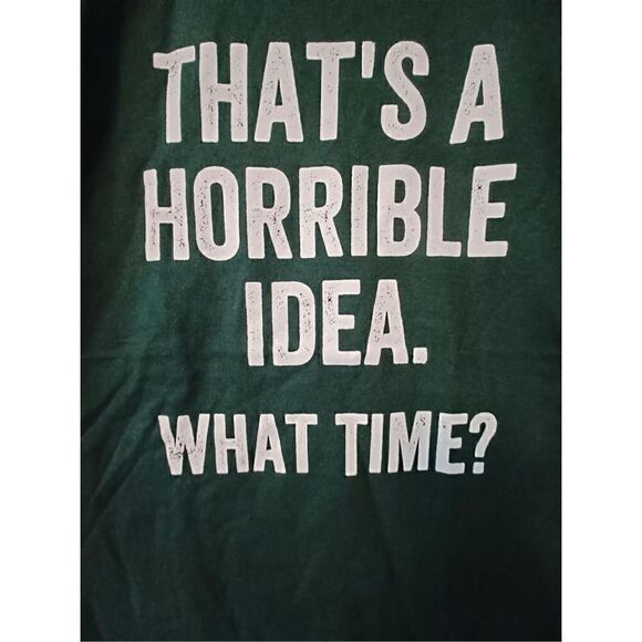 Horrible idea Men's T-shirt size Medium - Picture 2 of 2